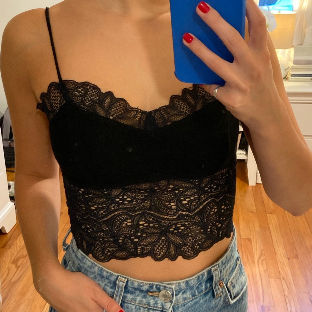 Free People Cropped Tank Top